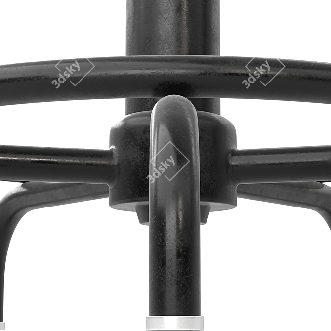 Sleek Drafting Chair: Photorealistic 3D Model 3D model image 3