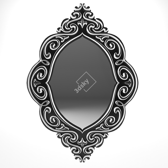 Vintage Vanity Mirror 3D model image 5