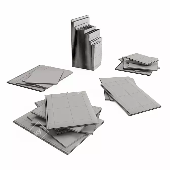 20 Children's Books: Original Sizes, Smoothing Modifier Included 3D model image 2