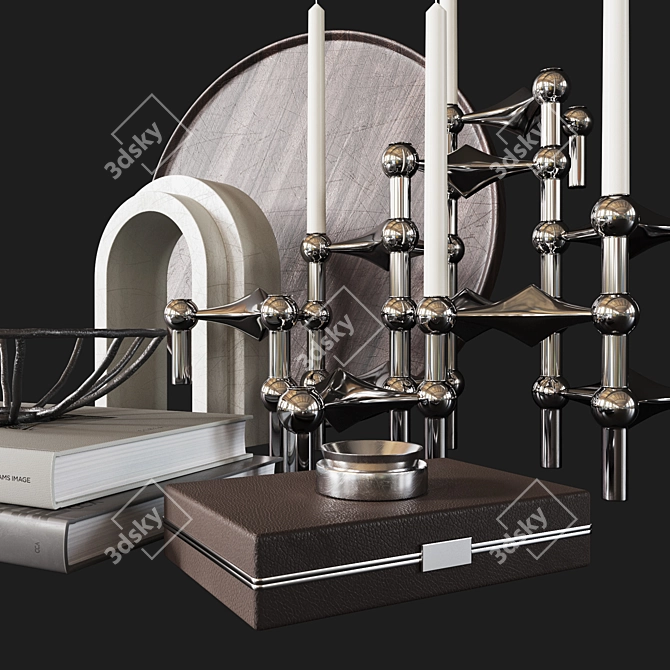 Modular Candle Holder Set 3D model image 5