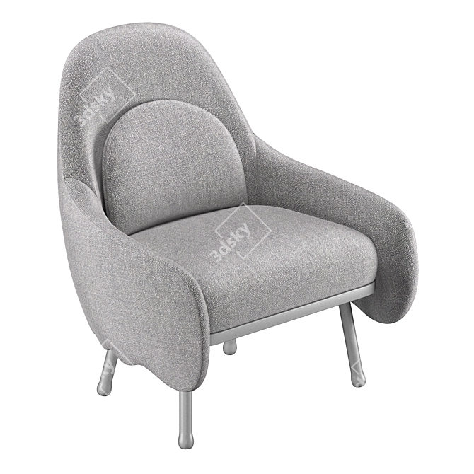 Modern Corolla Chair 272: Stylish Seating Solution 3D model image 4