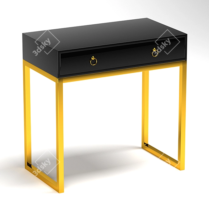 Elegant Vanity Table - 800x800x450mm 3D model image 1