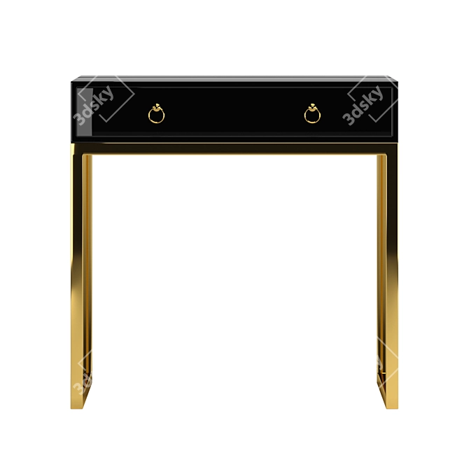 Elegant Vanity Table - 800x800x450mm 3D model image 5