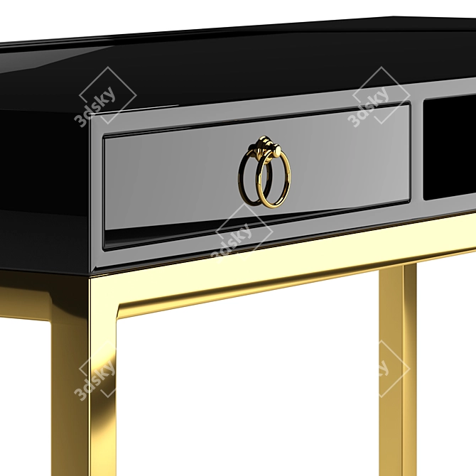 Modern Office Desk: 1400mm Length 3D model image 6