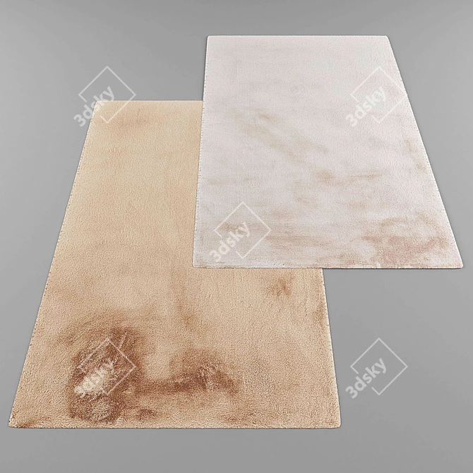 Title: Modern Style Rugs Set 3D model image 2