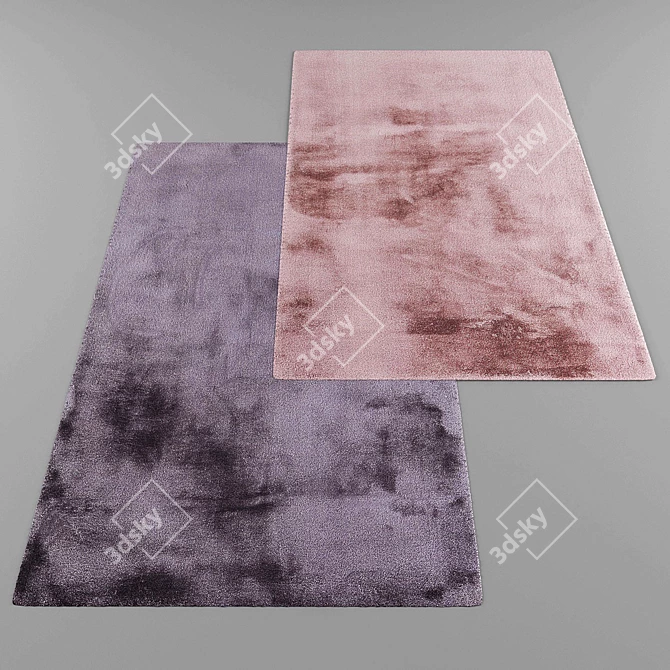 Title: Modern Style Rugs Set 3D model image 3