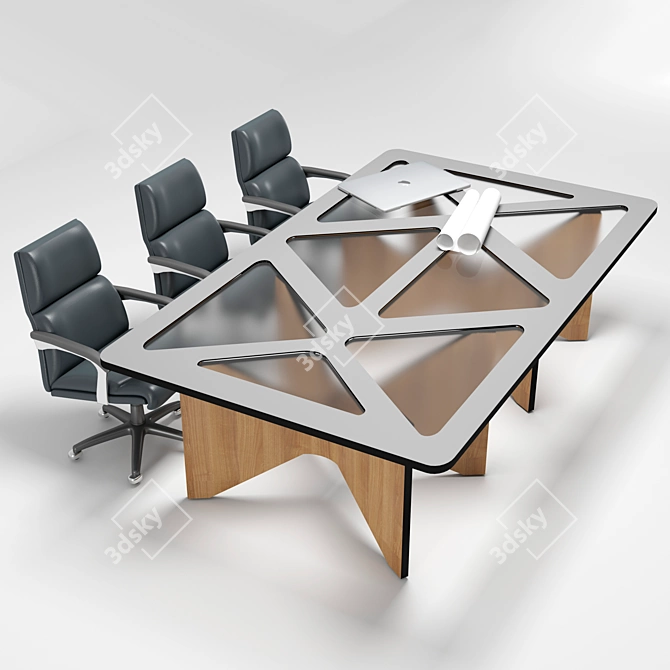 Customized Conference Table 3D model image 4