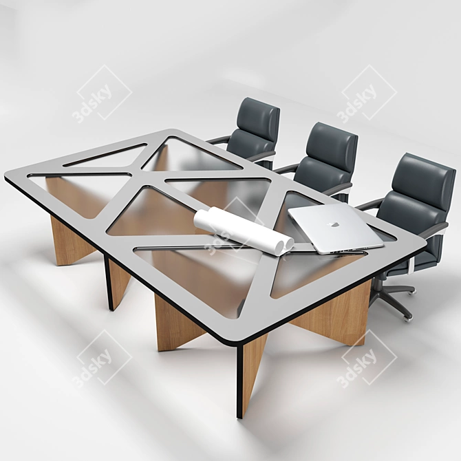 Customized Conference Table 3D model image 5