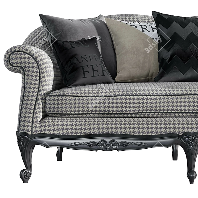 Gianfranco Ferre Nashville Two-Seat Sofa 3D model image 4