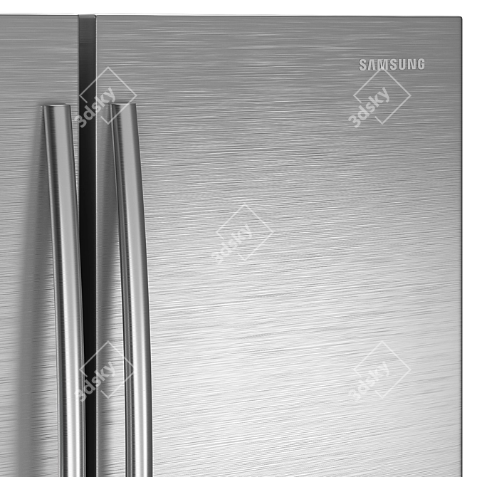 Samsung RF24HSESBSR - Sleek & Spacious Refrigerator 3D model image 4