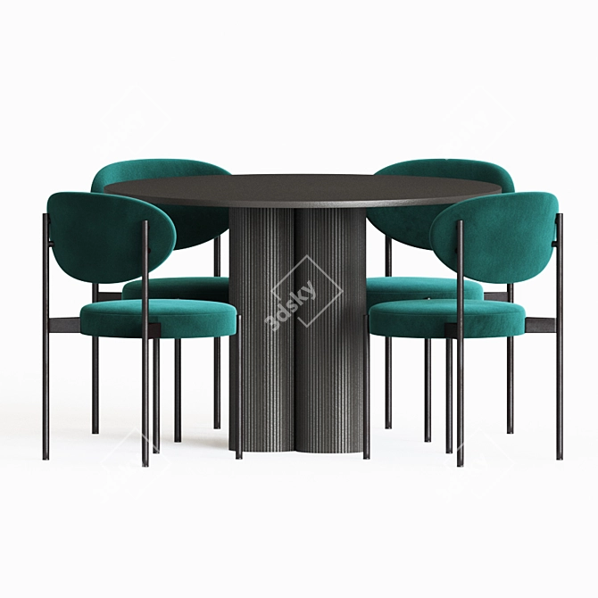 Wonder Dining Chair: Elegant and Comfortable 3D model image 2