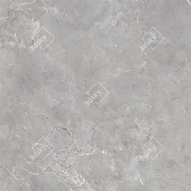 Mioni Gray Marble Set: High-Quality Multi-Texture Pixels 3D model image 2