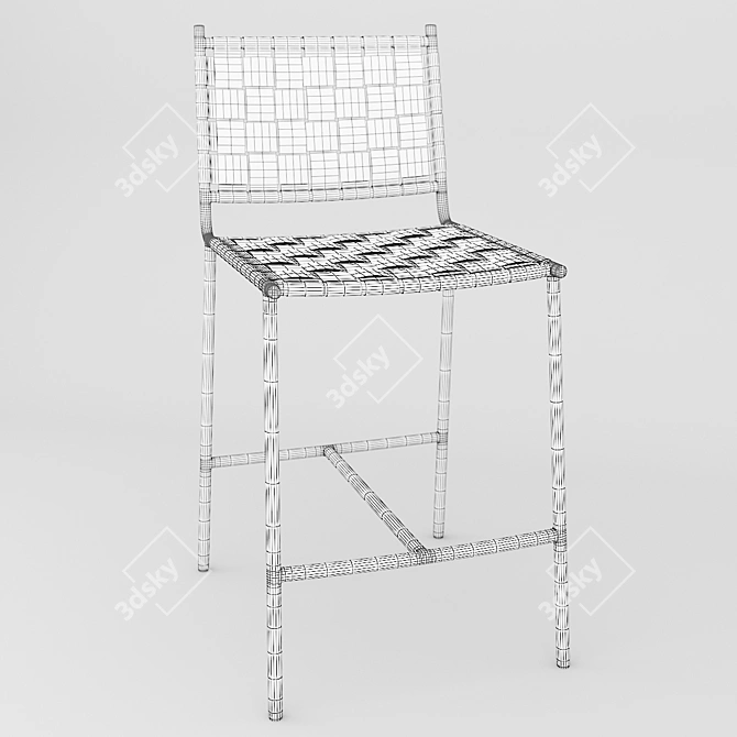 ErgoFlex Mesh Office Chair 3D model image 2