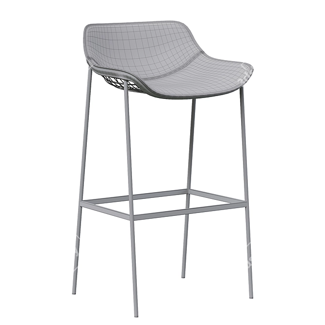 Summerset Stool: Stylish and Practical Seating 3D model image 4