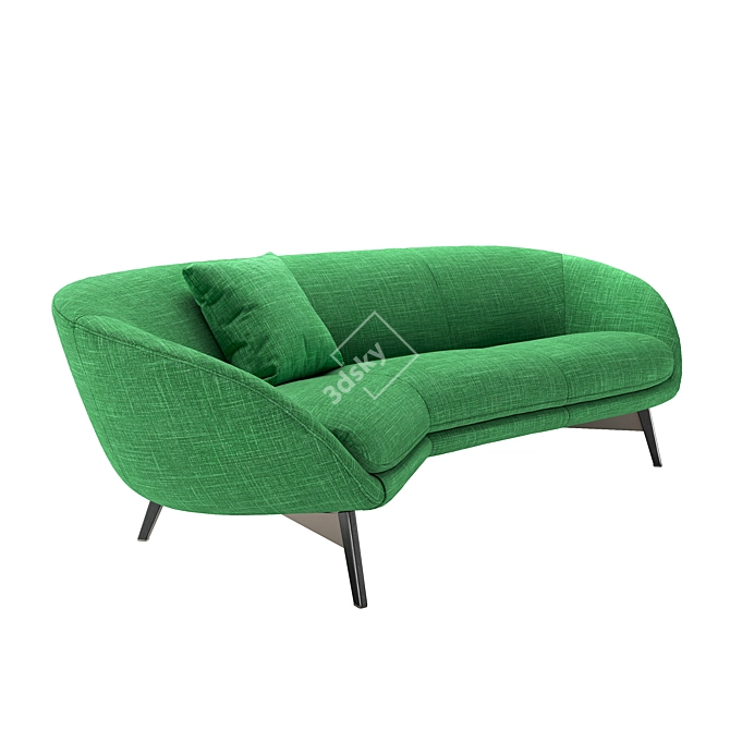 Modern Minotti Russell Angled Sofa 3D model image 2
