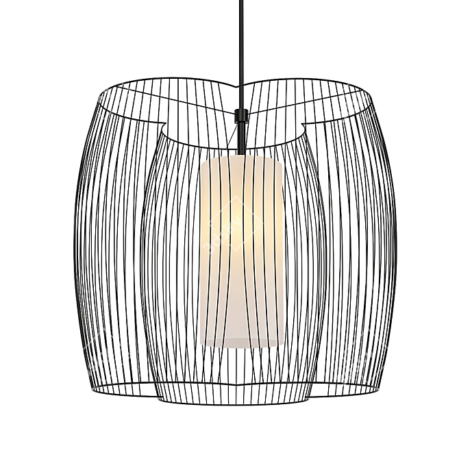 Wireform Elegance Pendant Light 3D model image 1