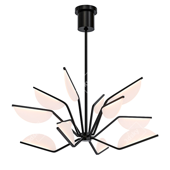 Belterra 12-Light Geometric Chandelier 3D model image 1