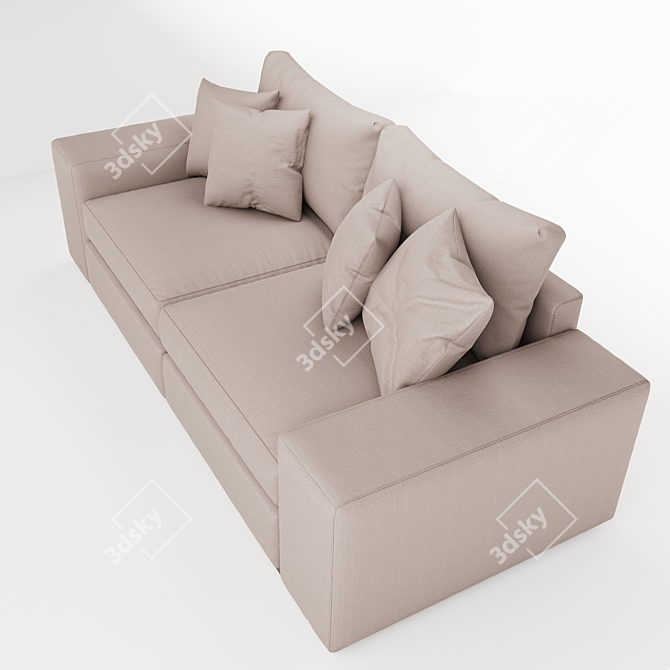 Modern Comfort: Vista Grande Sofa 3D model image 6