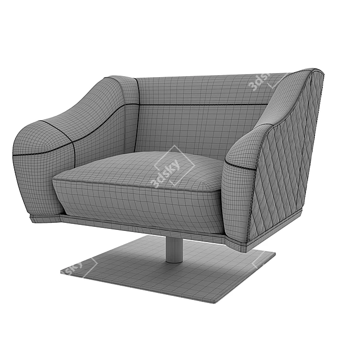 Luxxu Saboteur Swivel Chair 3D model image 3