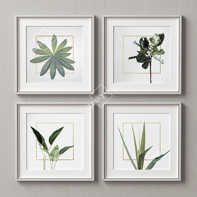 Versatile Picture Frames Set 3D model image 3