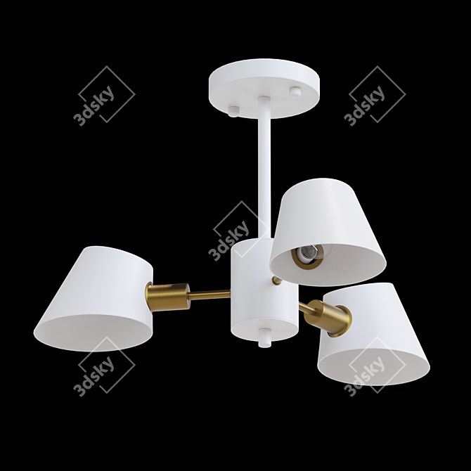 Lampatron MANO 3: Stylish Metal Pendant 3D model image 2
