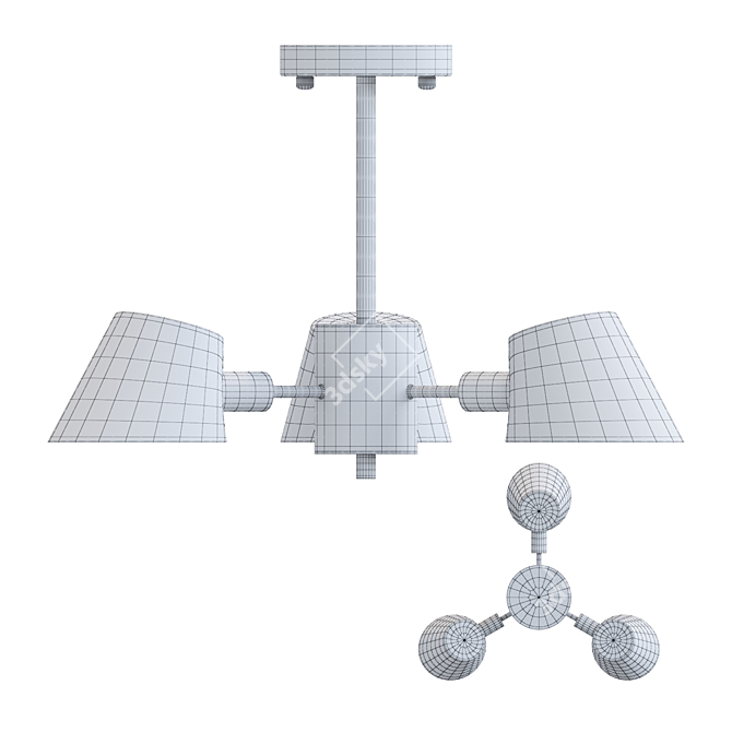Lampatron MANO 3: Stylish Metal Pendant 3D model image 3