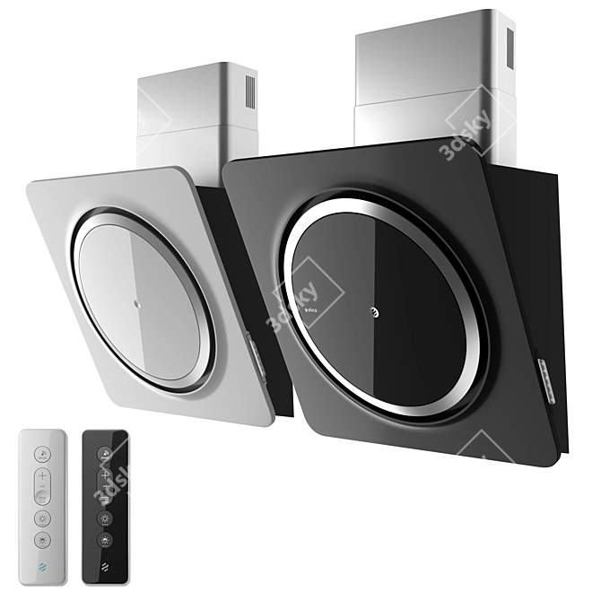 Elica Loop: Stylish Wall Hood 3D model image 7