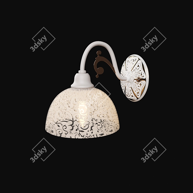 Classic Style Wall Sconce 3D model image 1