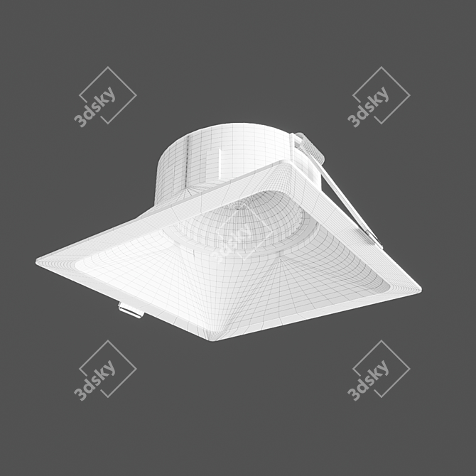 Mantra Comfort GU10 Downlight - Stylish Aluminum Design 3D model image 3