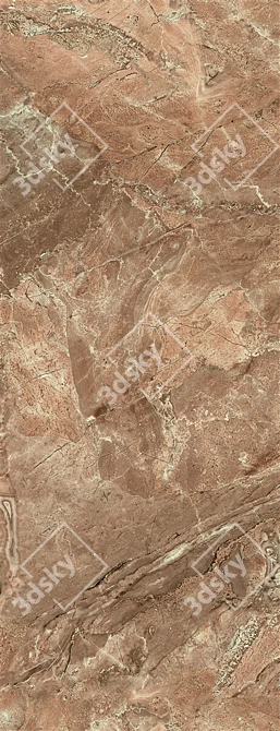 Title: Bergama Brown Wall Tiles: Multi-Texture Elegance 3D model image 4