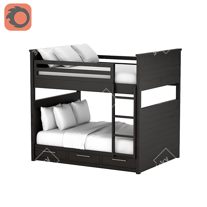 Restoration Hardware | Vaughn Bunk Bed 3D model image 1