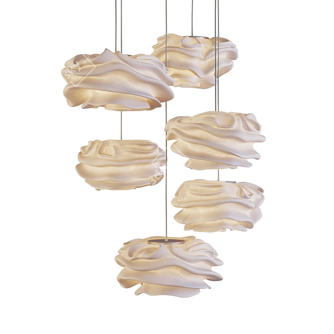 Cloud-Like Beauty: Nevo Pendant Lamp 3D model image 2