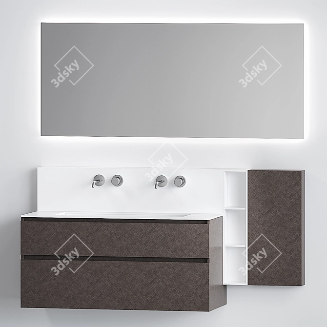Cerasa SEGNO Vanity | 170x51x85 cm 3D model image 2