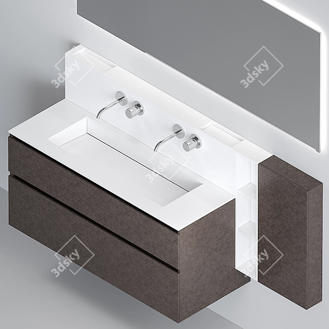Cerasa SEGNO Vanity | 170x51x85 cm 3D model image 3