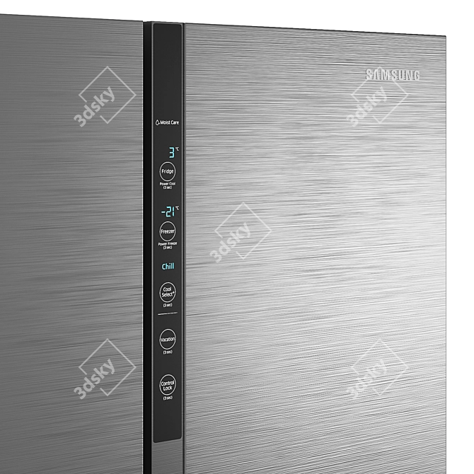 Samsung RF5500K RF50N5861B1 2-Door Fridge 3D model image 4