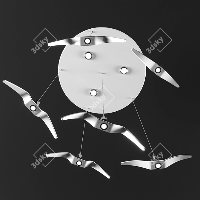 NORDIC Light Pendant - 400mm 3D model image 5
