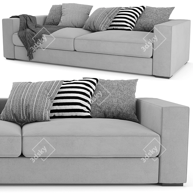 Sleek BoConcept Cenova Sofa 3D model image 3