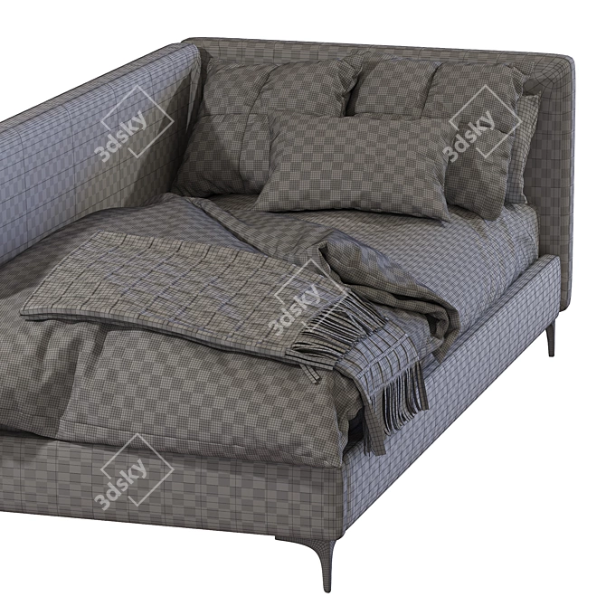 Twils 2 Crib Be-Max: Stylish and Functional 3D model image 5