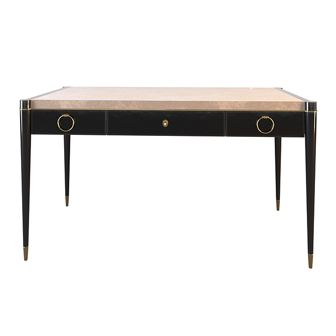 Elegant AMBRA DESK by Galimberti Nino 3D model image 3