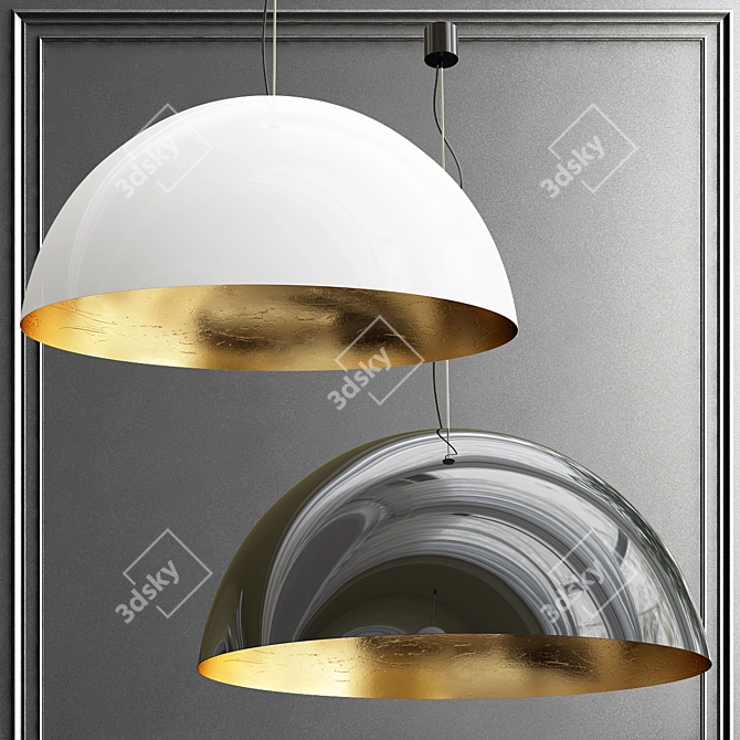 Amedeo Pendant Light: Modern Elegance 3D model image 1