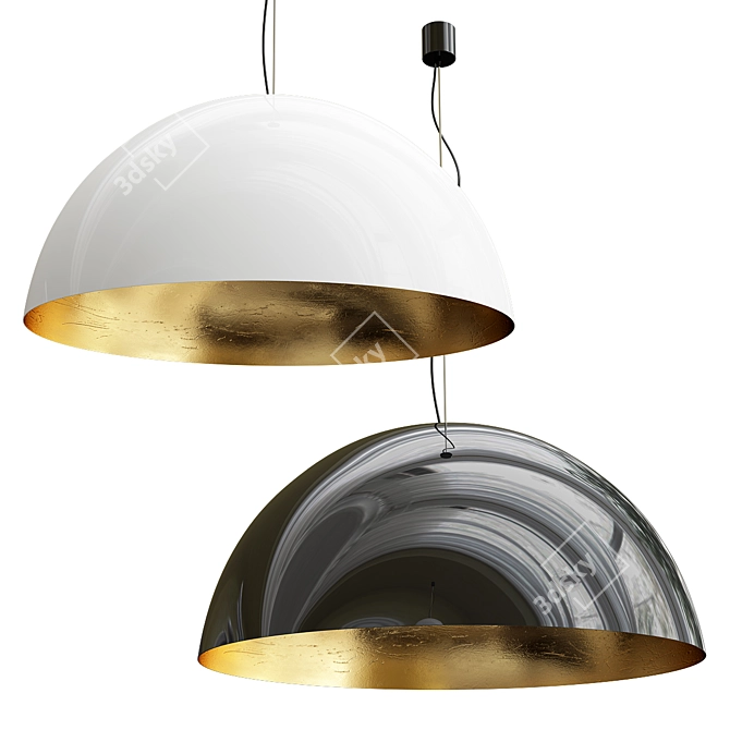 Amedeo Pendant Light: Modern Elegance 3D model image 2