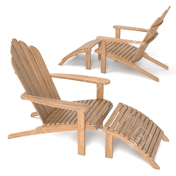 Outdoor Oasis Garden Chair 3D model image 2