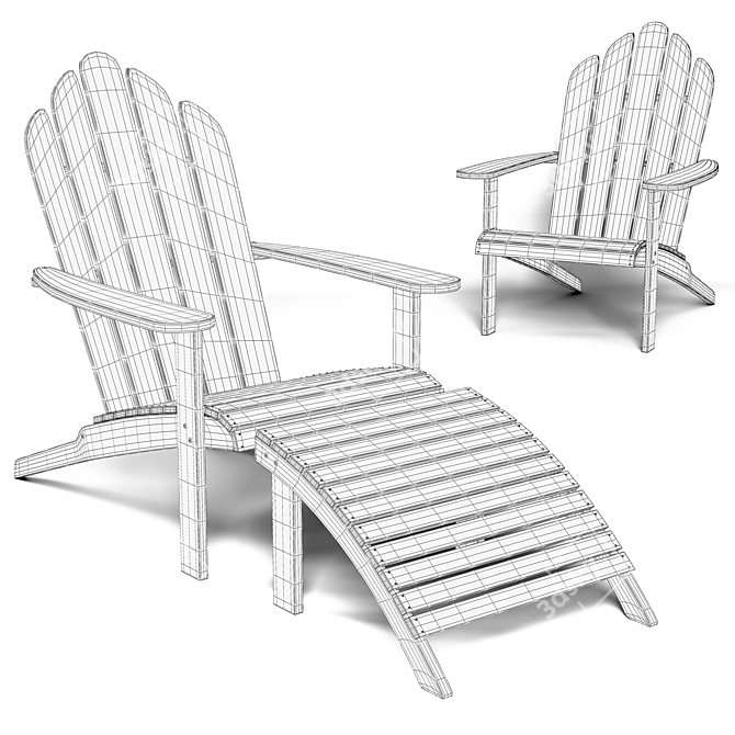 Outdoor Oasis Garden Chair 3D model image 4