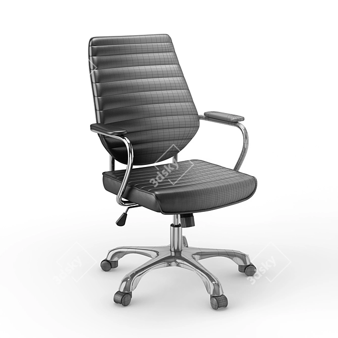 Coaster High Back Office Chair: Stylish & Comfortable 3D model image 5