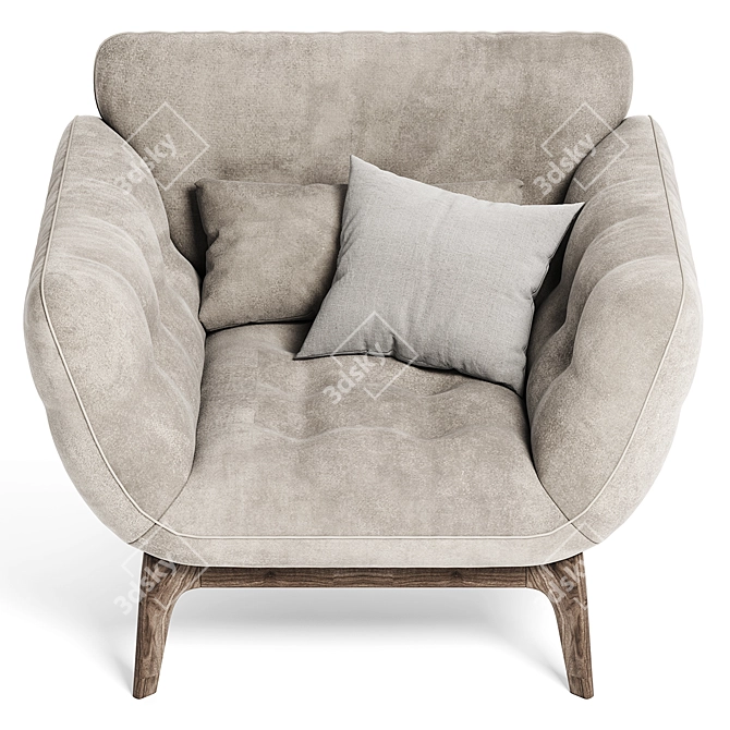 Elevate Your Comfort: Parcours Armchair 3D model image 2