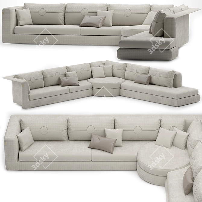 Elegant Appiani Sofa by VittoriaFrigerio 3D model image 1