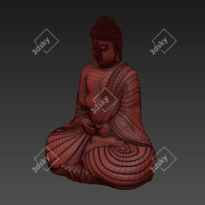 Divine Zen Garden Guardian 3D model image 3