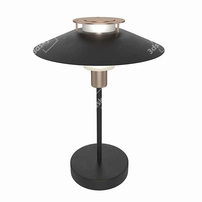Elegant Rivoli Table Lamp 3D model image 2