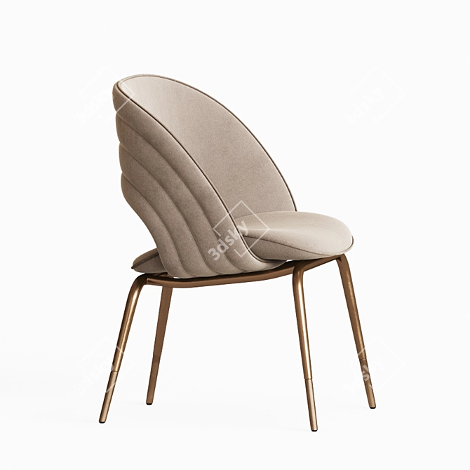 Kylo Fabric Dining Chair 3D model image 3