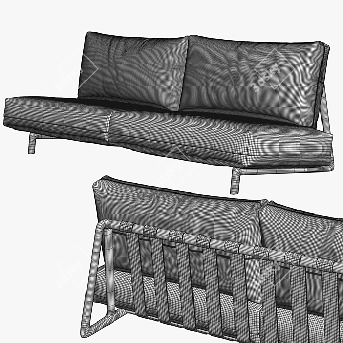 Trigono: Stylish and Functional Seating 3D model image 2